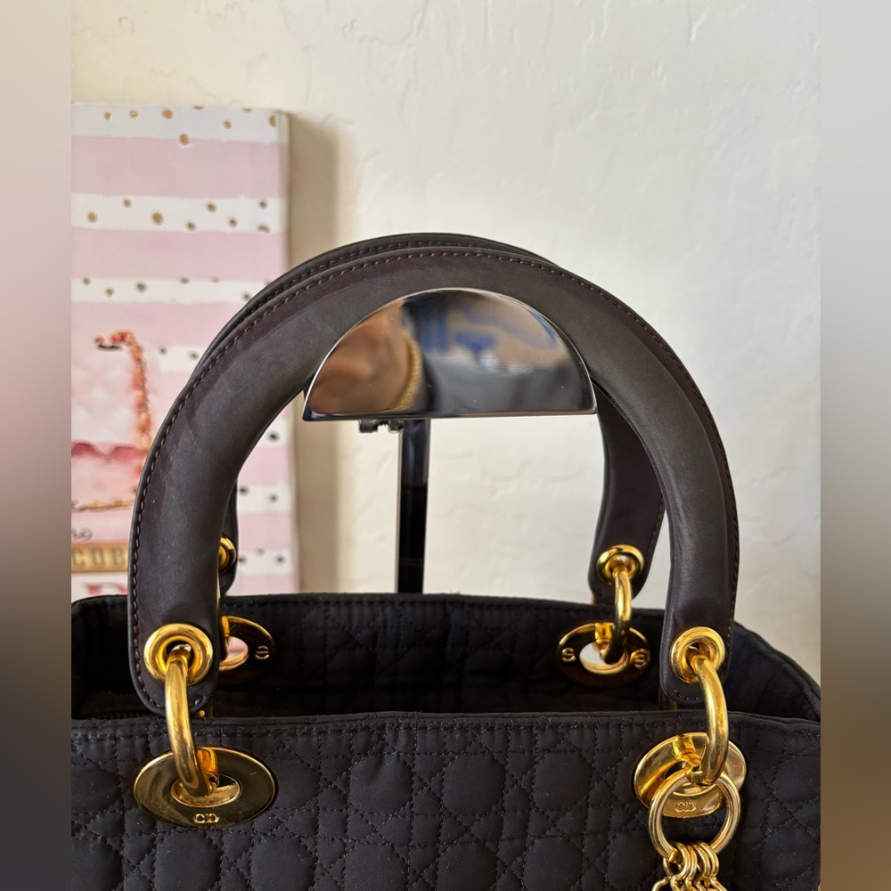 Lady Dior - Quilted Vintage Handbag with Gold Accents - Picture 7 of 14